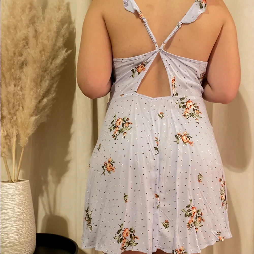 F21 Blue Mini Dress - Picture 2 of 3